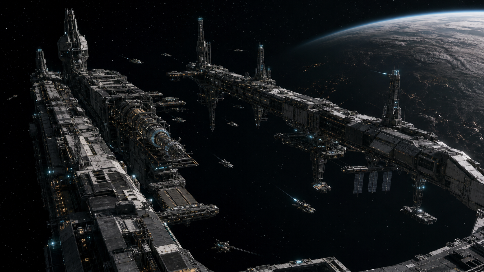 A complete Ascension Gate installation in orbit
