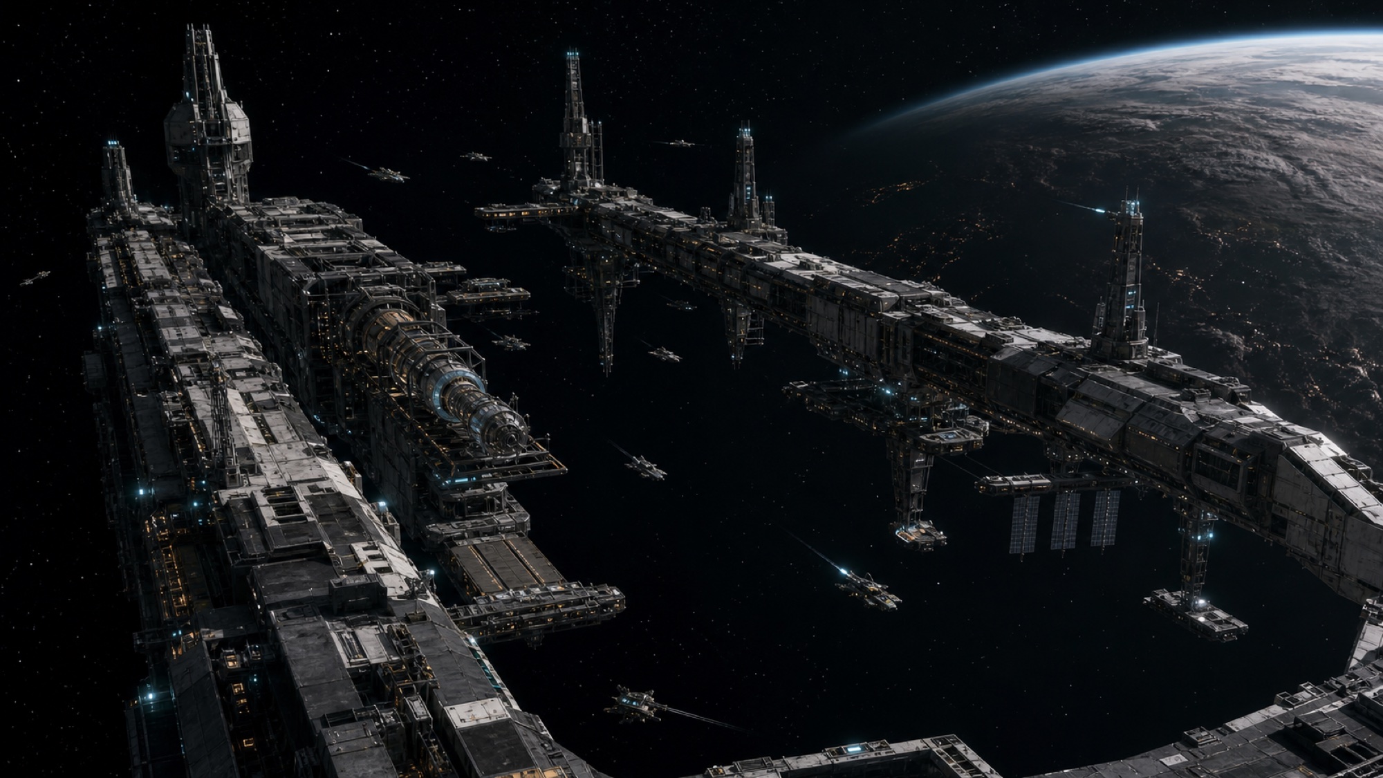 A complete Ascension Gate installation in orbit