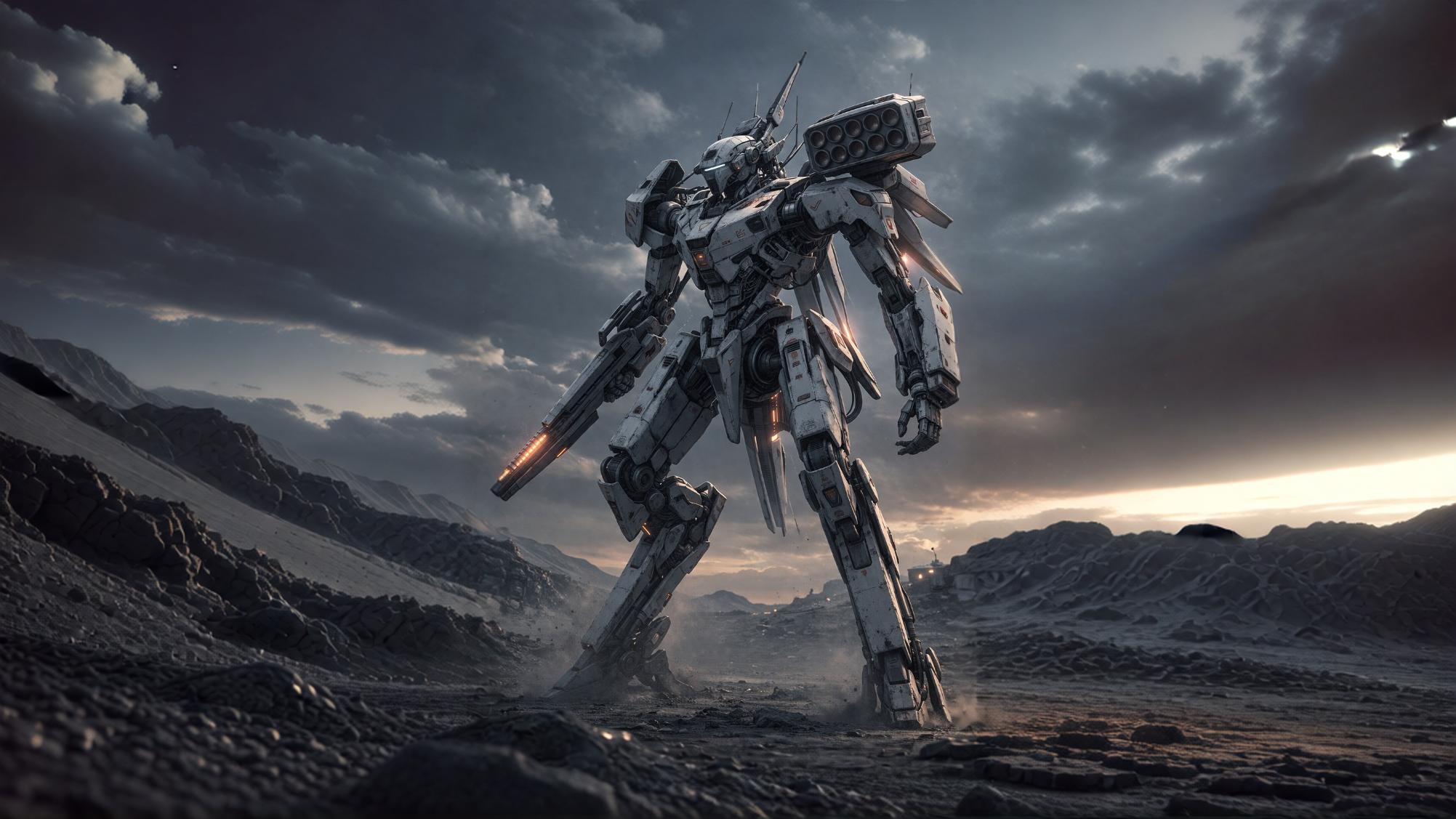 The Bolistes light fire-support combat frame in the field