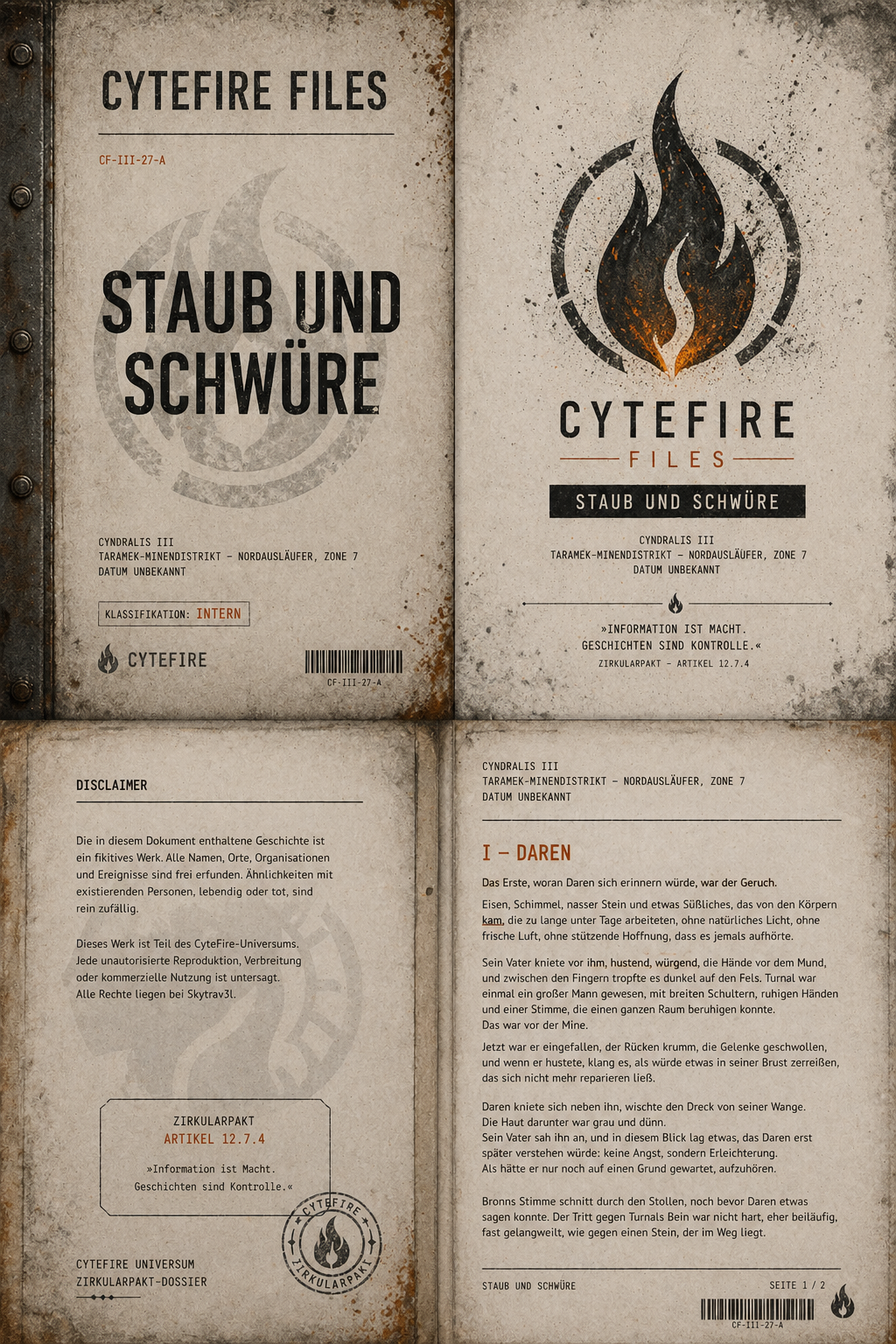An open classified CYTEFIRE Files dossier