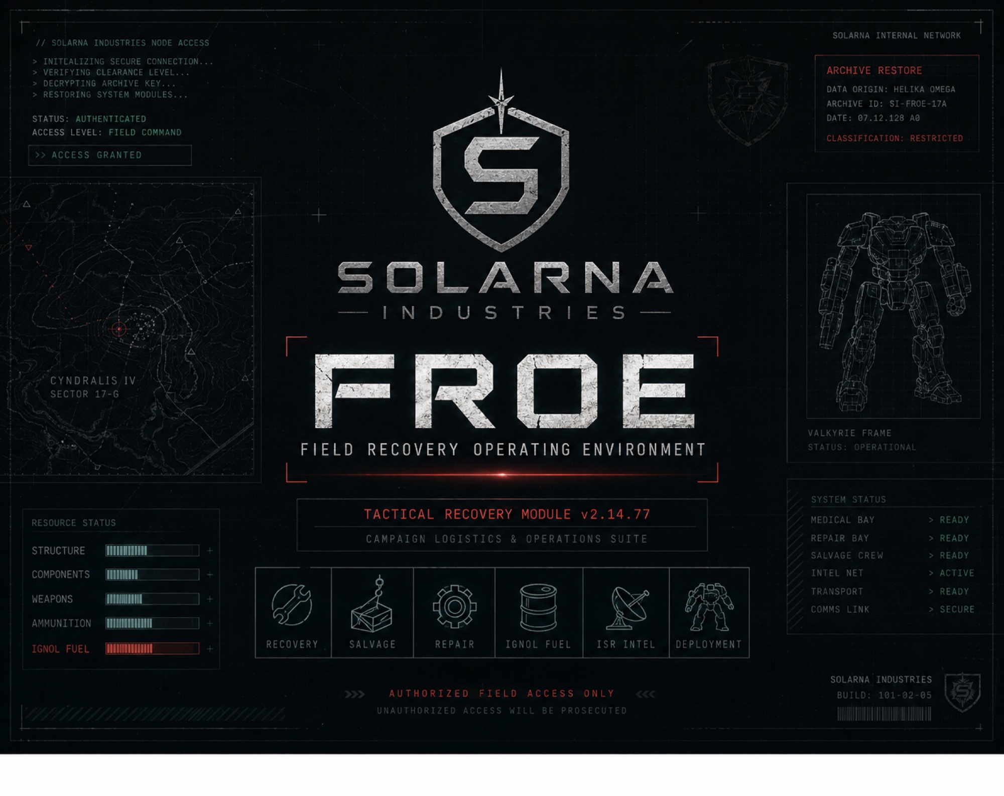 Preview of the FROE Field Recovery Operating Environment cover