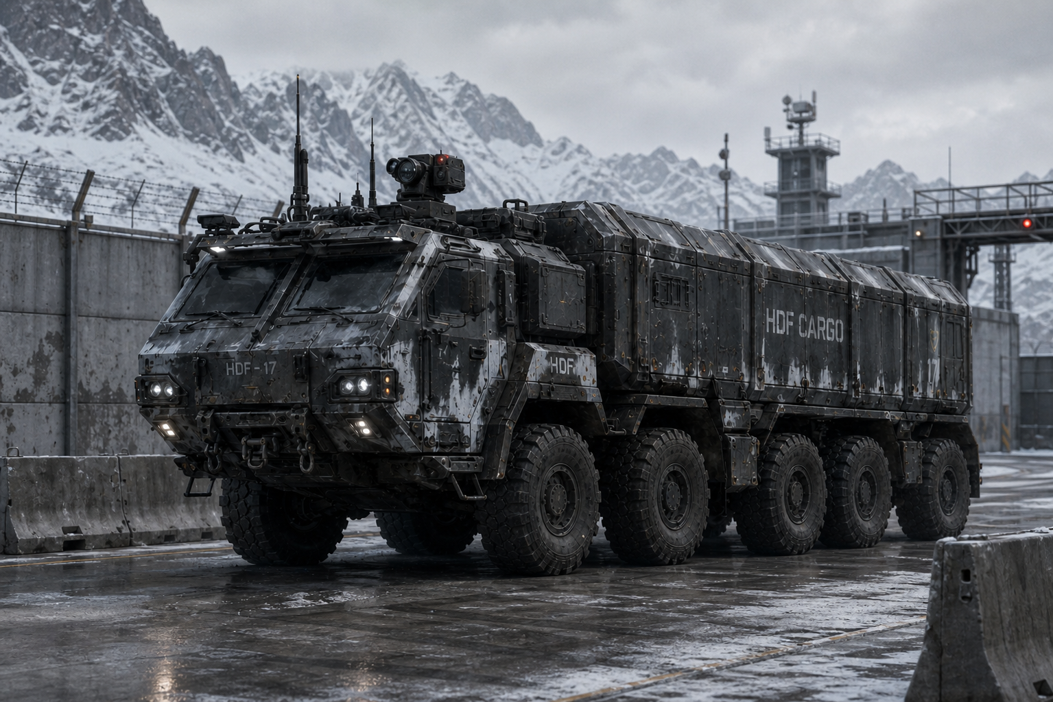 CVT-20 Protected Cargo Transport shown in field and reference views