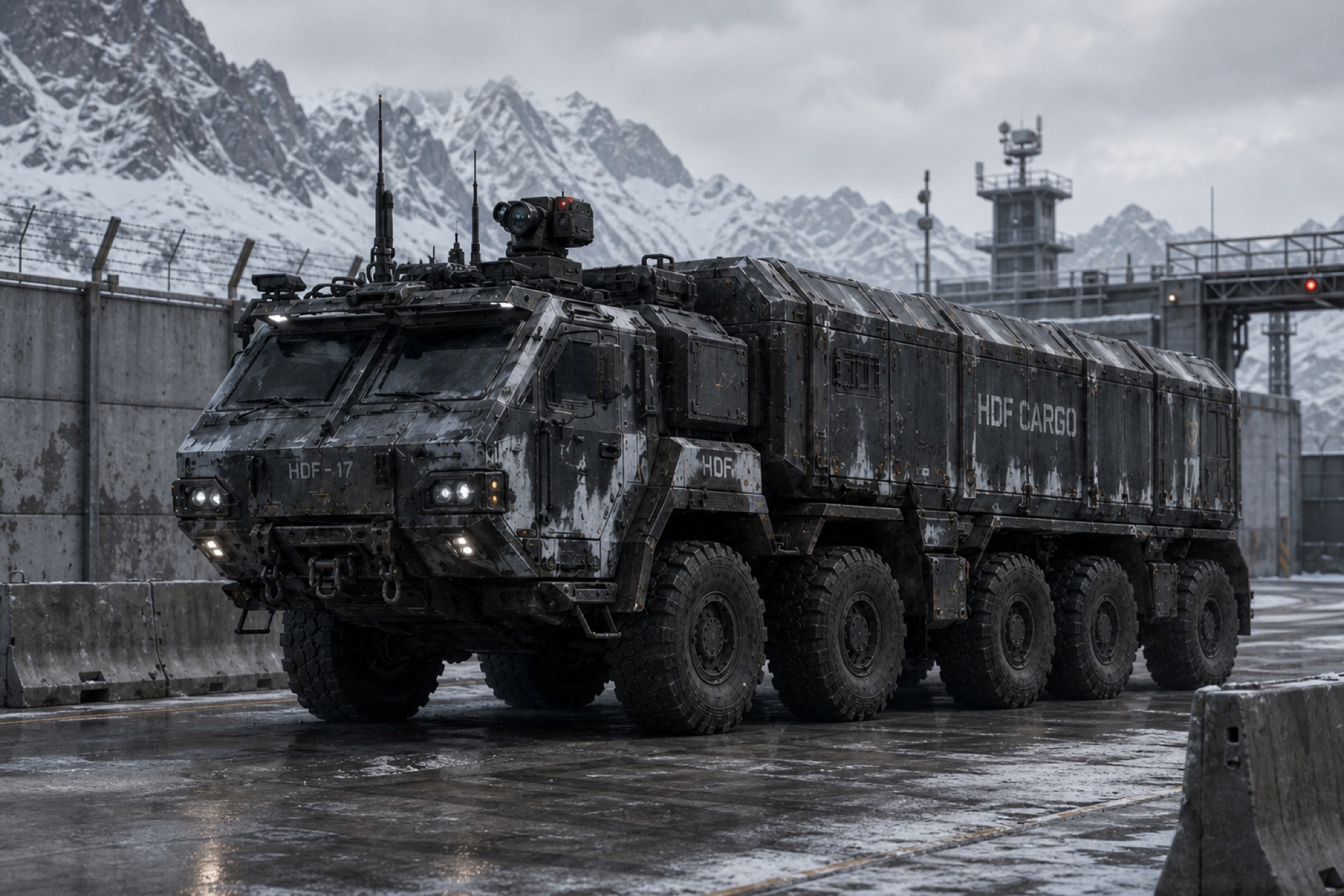 CVT-20 Protected Cargo Transport shown in field and reference views